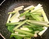 簡単　小松菜とにんにくの中華炒め作り方3写真