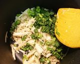 鶏すき煮汁のえのき春菊煮作り方3写真
