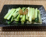 簡単　小松菜とにんにくの中華炒め作り方7写真