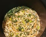 鶏すき煮汁のえのき春菊煮作り方5写真