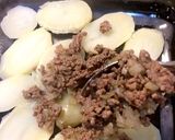 ガーリック香る ポテトと挽肉の重ね焼き作り方5写真