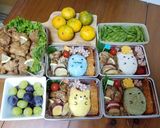 すみっコぐらし運動会弁当!作り方3写真