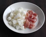 梨と生ハムのピザ作り方1写真