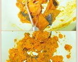 南瓜の煮物アレンジ☆かぼちゃチーズもち作り方1写真