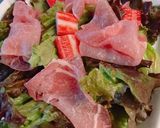 のせただけ！生ハムとカニカマのサラダ作り方4写真