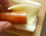 お弁当♡ウインナーのチーズちくわ巻き作り方3写真
