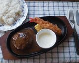 ハンバーグ＆えびフライ☆コンボ♪作り方3写真