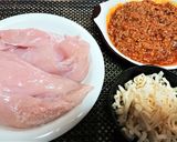 節約!リメイク【鶏胸のミートチーズ焼き】作り方1写真