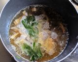 チンゲン菜とベーコンの中華スープリゾット作り方3写真