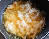 チンゲン菜とベーコンの中華スープリゾット作り方5写真