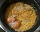 炊飯器におまかせ♪チキンライス玉子添え作り方5写真