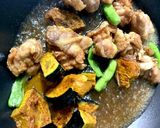 秋の味覚！かぼちゃと鶏肉の甘酢あんかけ作り方15写真