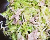 キャベツもやし豚肉の副菜(派生で2品)作り方4写真