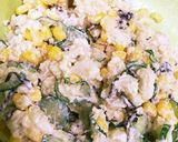 腸まで届く塩昆布とコーンのポテトサラダ作り方4写真