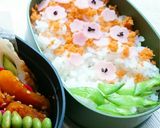 お弁当にお花を咲かせましょ(⁎˃ᴗ˂⁎)作り方8写真