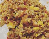 ソーセージと野菜の炒飯(햄채소볶음밥)作り方7写真