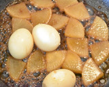 しみしみ大根と卵の甘辛うま煮作り方3写真