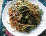 レタスの外葉活用＊太麺焼きそば♪作り方4写真