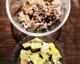 かぼちゃと豚こまのソテー甘酢和え★☆作り方6写真