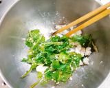 マクロビ☆豆乳チーズの柿サラダ作り方1写真