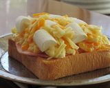 カリッとろ~焼きマシュマロ卵マヨトースト作り方3写真
