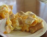 カリッとろ~焼きマシュマロ卵マヨトースト作り方4写真