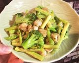 アスパラとベビーホタテの鳥塩炒め作り方6写真