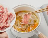 豚しゃぶベジヌードルスープ作り方5写真