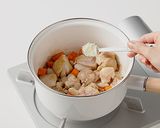 チキンと豆の満腹スープ作り方4写真