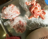 全てレンジ青椒肉絲風ミニトマトとん平焼風作り方4写真