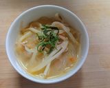 もやしのバター風味スープ作り方5写真