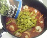 エビとアスパラのカレー風作り方3写真