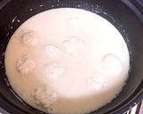 ♡鶏団子入り豆乳味噌汁♡作り方3写真