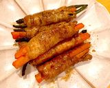 人参とインゲンの肉巻き作り方6写真