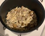 10分で出来る！豆腐のひき肉きのこ餡掛け作り方3写真