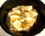 10分で出来る！豆腐のひき肉きのこ餡掛け作り方4写真