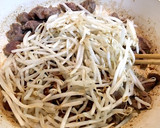 砂ズリ無限ニラもやし炒め 大量 大皿料理作り方6写真