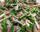 砂ズリ無限ニラもやし炒め 大量 大皿料理作り方8写真