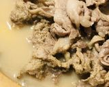 豆乳鍋つゆでつくる●豚汁風豚細切れ肉の鍋作り方4写真