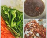 豚肉とピーマンと人参のオイスター醤油炒め作り方1写真