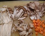 キノコの炊き込みご飯作り方1写真