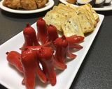 大きい甘いたまごやきとタコさんウインナー作り方13写真