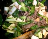 牛肉とエリンギとチンゲン菜の中華炒め煮♪作り方7写真
