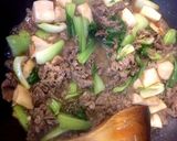 牛肉とエリンギとチンゲン菜の中華炒め煮♪作り方8写真