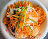 揚げワンタンの甘酢餡かけ作り方12写真
