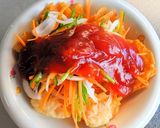 揚げワンタンの甘酢餡かけ作り方13写真