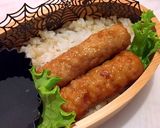 鶏つくね 白身魚タルタル ハロウィン弁当作り方3写真