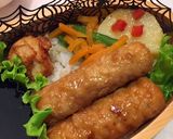 鶏つくね 白身魚タルタル ハロウィン弁当作り方5写真