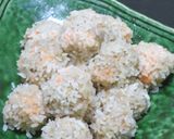 レンジスチーマーで塩鮭が入ったもち米焼売作り方16写真