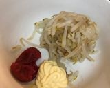 絞りモヤシの梅油和え作り方4写真